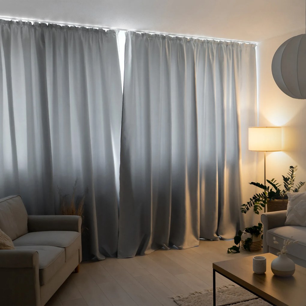 Goldea zatemňovací záves blackout - sivý 220x270 cm