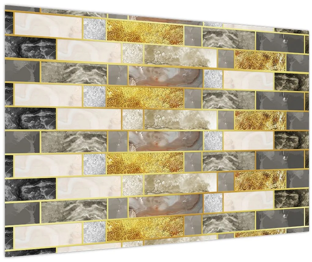 Obraz - Dekor s textúrami (90x60 cm)