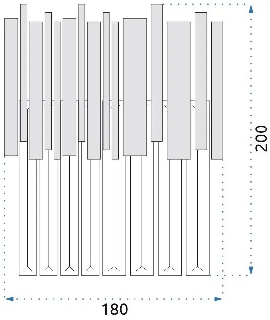 Toolight - nástenná lampa krištáľová E27 60W APP602-W, zlatá, OSW-08914