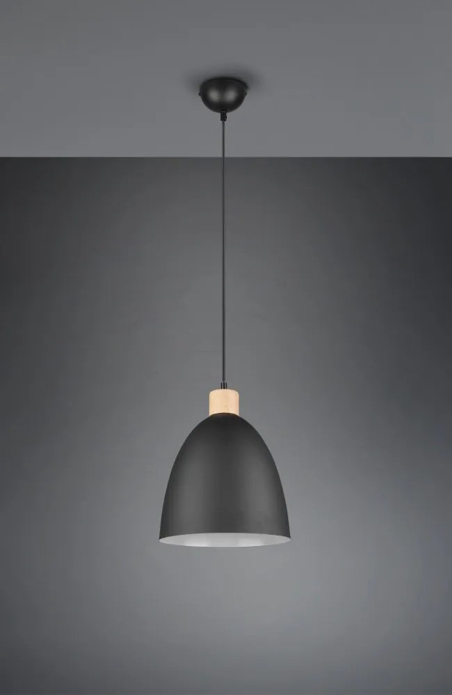 Luster Jagger 25 cm, čierny