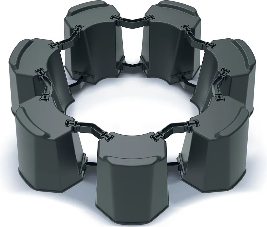 Podstavec pod sud na dažďovú vodu MODULAR BASEWAN SET II antracit