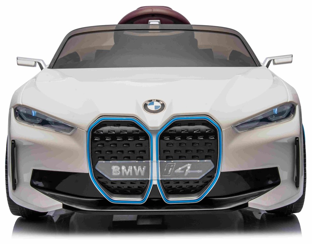 RAMIZ Elektrická autíčko BMW I4 - biele - 2x25W - BATÉRIA - 12V4,5Ah - 2023