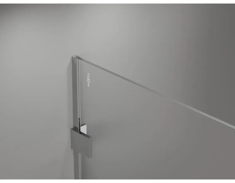 Mexen Lunar sprchová stena ľavá 80 x 200 cm, 8mm číre sklo, chrómová, 830-080-000-01-00-L