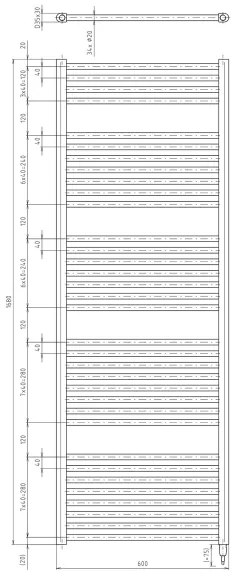 Aqualine - Kúpeľňový elektrický radiátor DIRECT-E 800W/230V 168 cm matná čierna