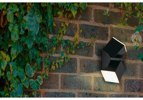 Searchlight 36170BK - LED vonkajšie nástenné svietidlo MONTANA 2xLED/6W/230V IP44