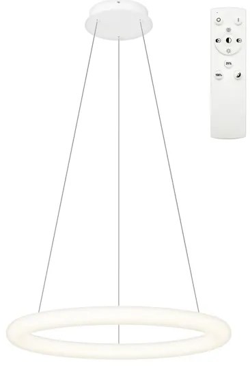 Top Light - LED stmievateľný závesný luster na lanku RINGO LED/40W/230V 3000-6500K biela + diaľkové ovládanie
