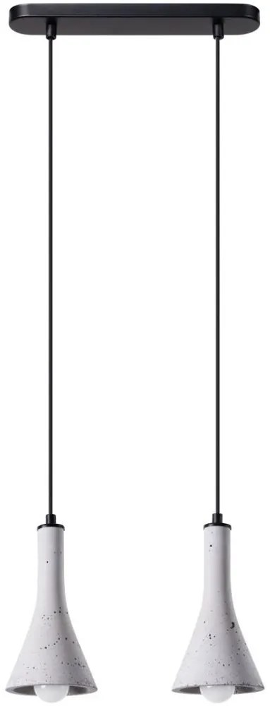 Sollux SL.1224 - Luster na lanku REA 2xE14/12W/230V betón