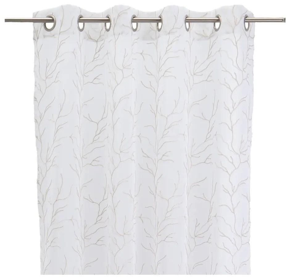 Bielo-béžová záclona 140x260 cm Coral – Casa Selección