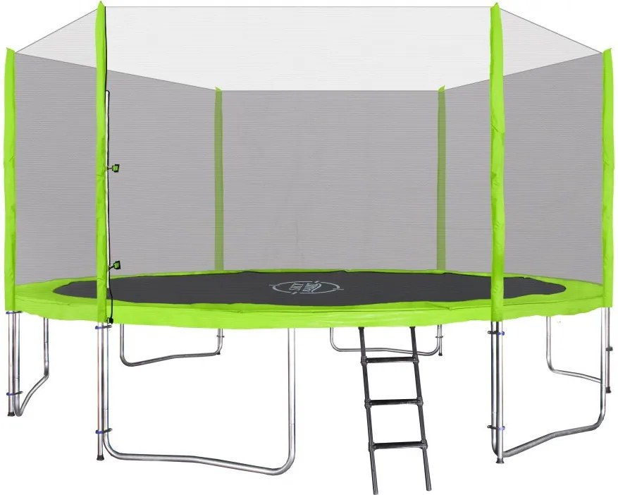 Ramiz SkyRamiz 366cm 12FT záhradná trampolína pre deti Zelená + príslušenstvo