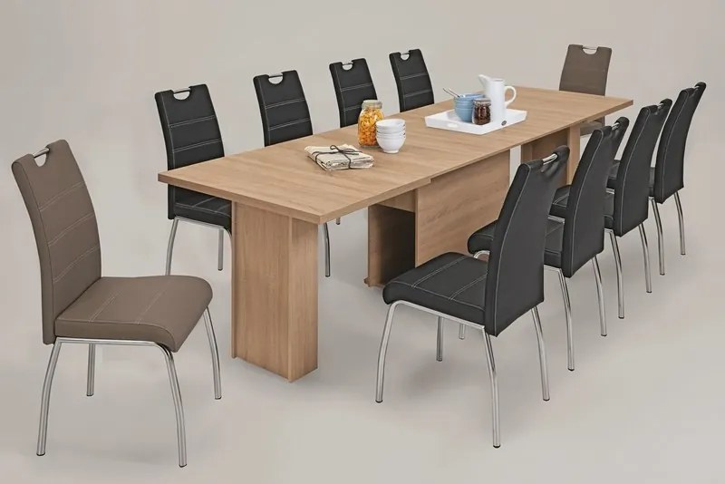 Jedálenská stolička Susi, čierna ekokoža