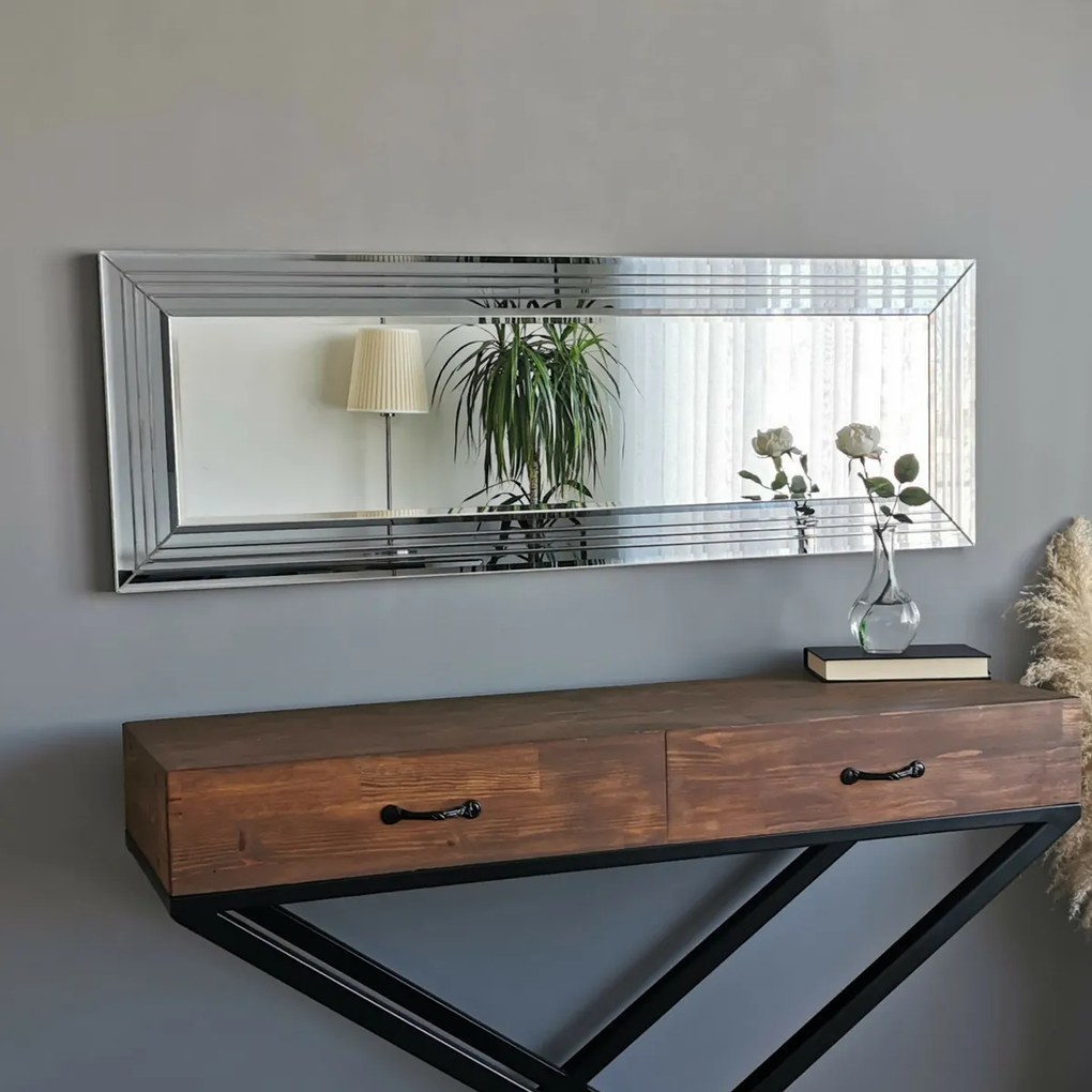 Strieborné zrkadlo C 40 x 120 cm