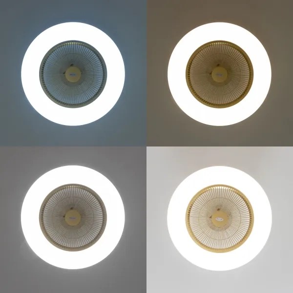 Brilagi - LED Stmievateľné svietidlo s ventilátorom AURA LED/38W/230V zlatá + DO