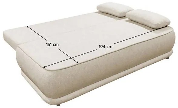 Rozkladacia pohovka LAGOON bežová