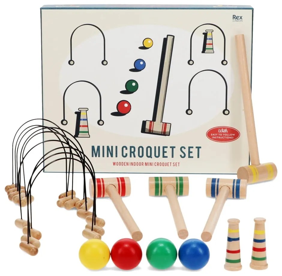 Stolový kroket Mini Croquet Set – Rex London