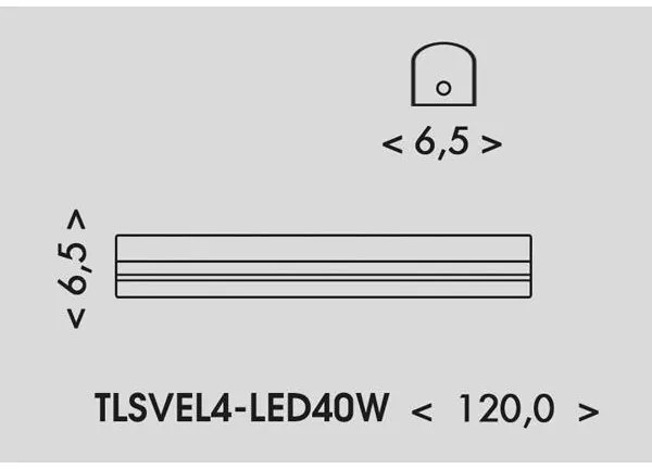 Ecolite TLSVEL4-LED40W - LED Žiarivkové svietidlo VELO LED/24/32/40W/230V biela