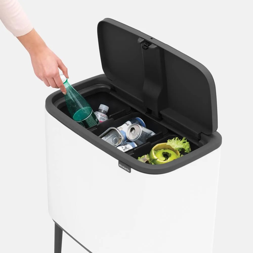 Brabantia BO Touch Bin 3x11L biely