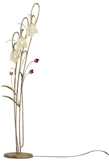 Stojacia lampa TULIPANO 3xE14/40W/230V muránske sklo