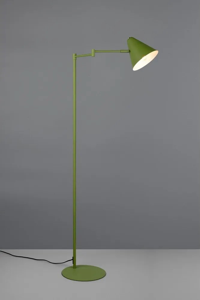 Zelená stojacia lampa s ohýbateľnou konštrukciou (výška 126,5 cm) Cosima – Trio