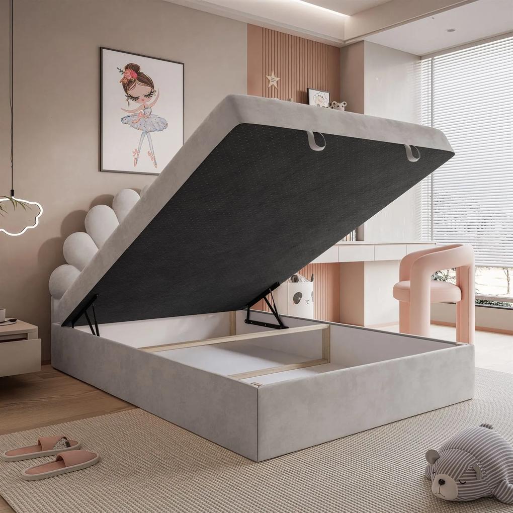 Čalúnená posteľ ROSIE s úložným priestorom 160 x 200