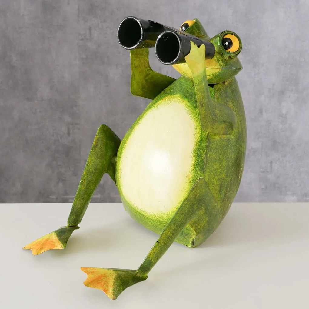 Záhradná kovová figúrka Fredo, 31x31 cm, zelená