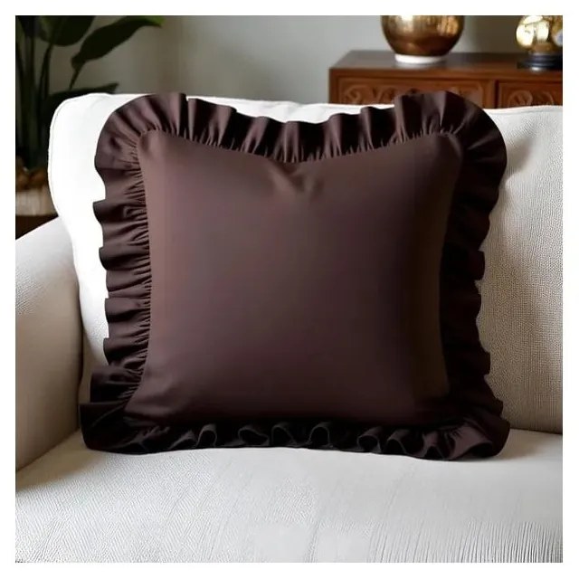 Obliečka na vankúš s prímesou bavlny 40x40 cm Ruffled – Mila Home