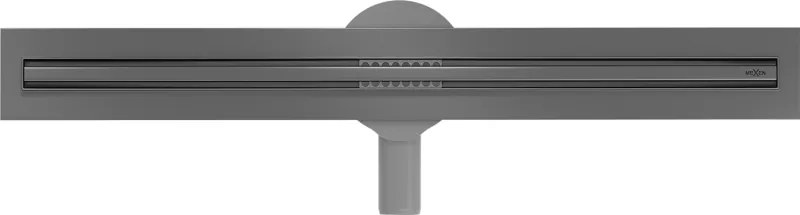 Mexen Flat 360° Slim sprchový žľab 50 cm, brúsený grafit, 1E41050