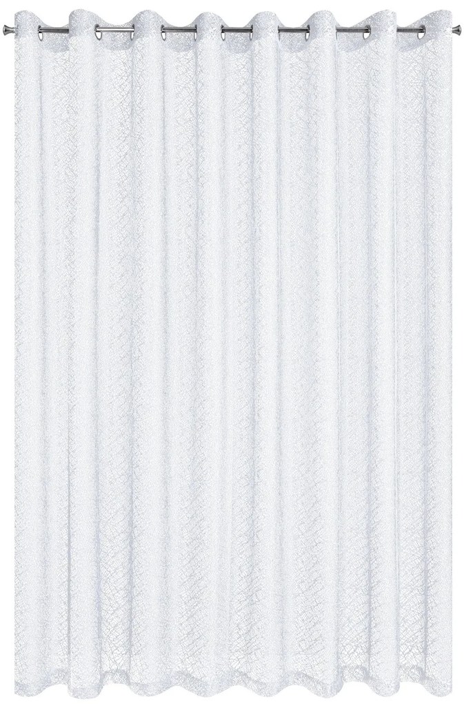 ZÁCLONA NA KRÚŽKOCH AMANDA 300X250 CM BIELA