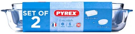 Pyrex Súprava sklenených pekáčov 2 ks, 2,7 l + 2,2 l