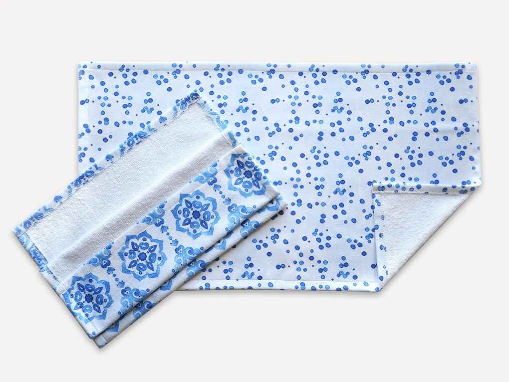 KUCHYNSKÉ UTIERKY MS HOME OCEAN BLUE SADA 2 KS 38X60 CM VZOROVANÉ