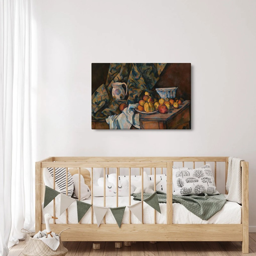 Obraz - Paul Cézanne, Still Life with Apples and Peaches, reprodukcia (90x60 cm)