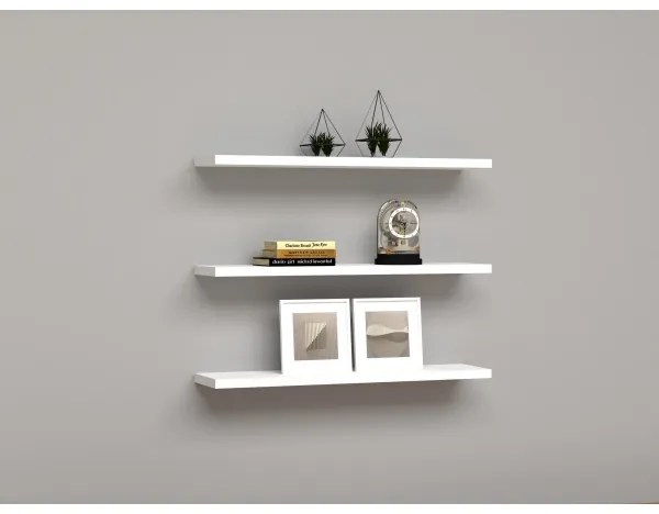 SADA 3x Nástenná polica BOSS biela