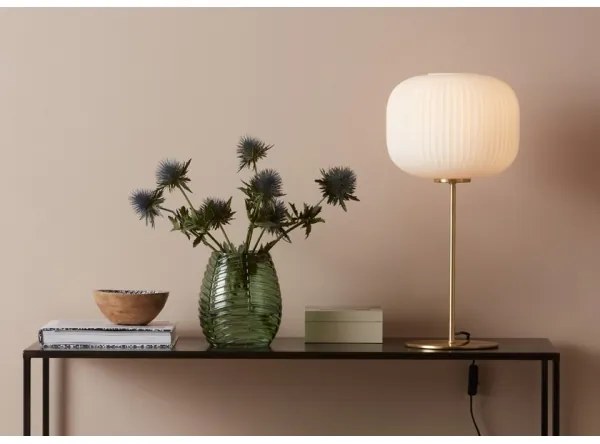 Markslöjd 107819 - Stolná lampa SOBER 1xE27/60W/230V biela/mosadz