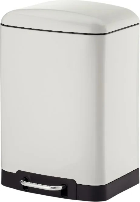 Kela Pedálový odpadkový kôš DAVINO 12 l, biela