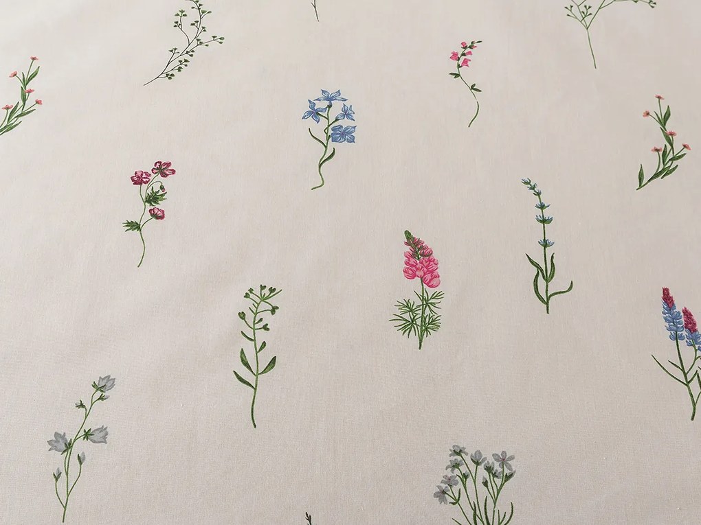 XPOSE® Bavlnené obliečky DIVOKÉ KVETY na dve postele