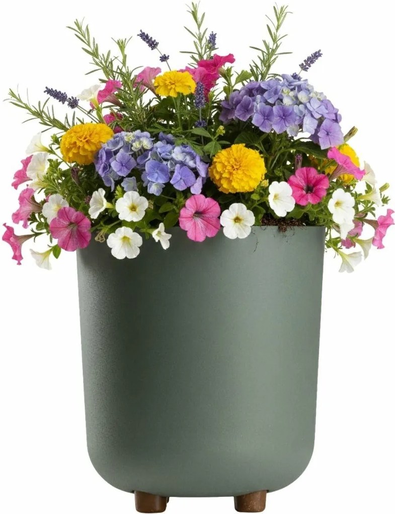 Plastový květináč na nožičkách Terra 21x19,3 cm - výber z 6 prevedení