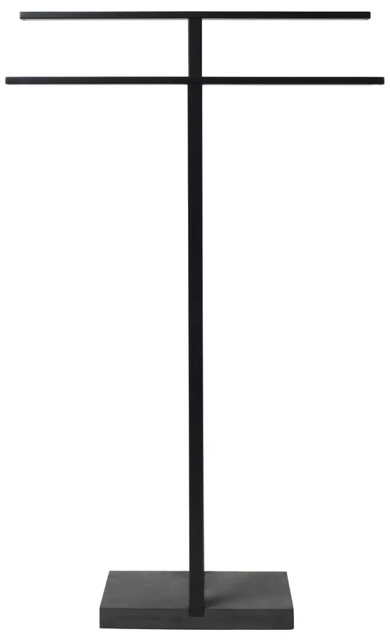 Čierny kovový stojan na uteráky Blomus, výška 86 cm