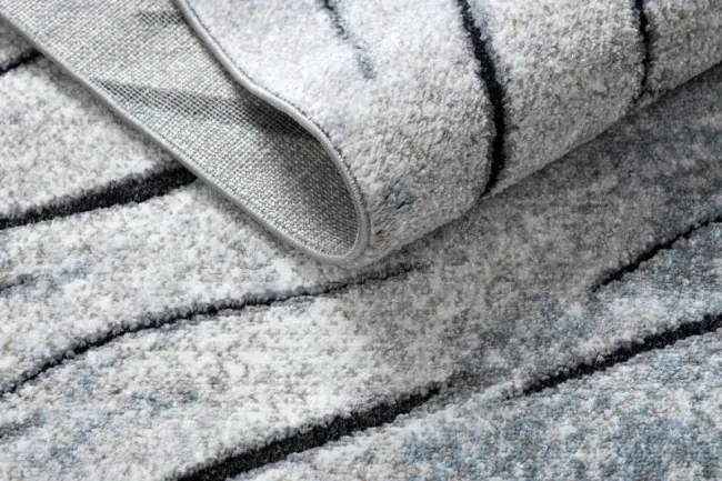 Koberec COZY 8874 Timber sivý/nebeský