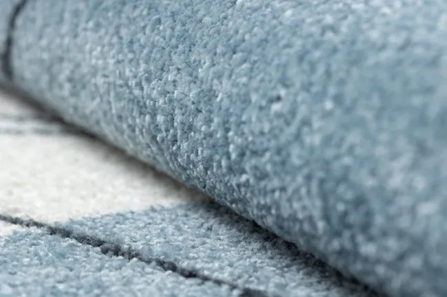 Koberec FUSION 7158 biely / žltý / modrý