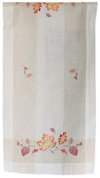 Ľanový obrus Jesenné listy 40x90 cm