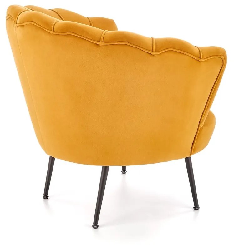 Křeslo Amorinito 2 hořčicově žluté