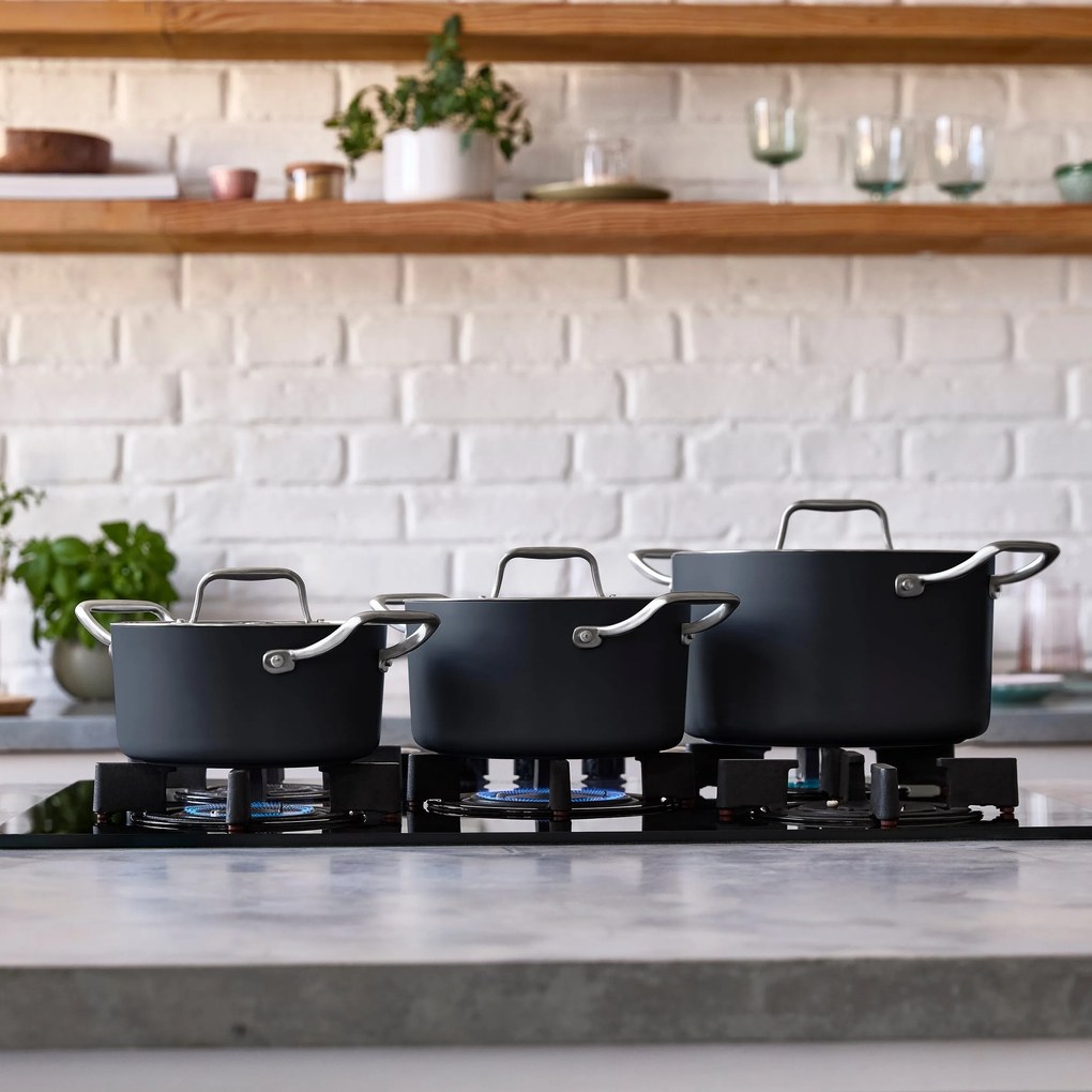 Elmich Nepriľnavý keramický hrniec Vital Ø 20 cm (3.5L) - tmavo šedá