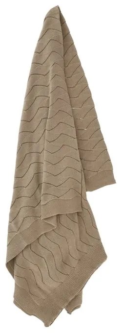 Hnedá pletená deka 130x170 cm Gentle – Södahl