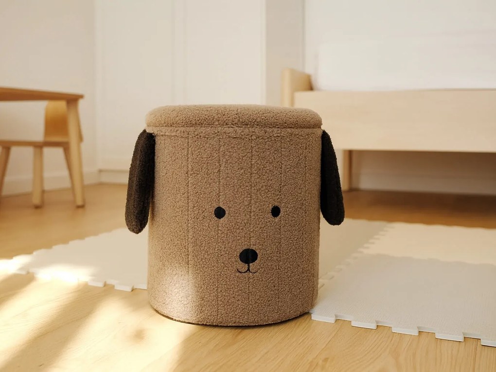 CH Taburetka s úložným priestorom Ušiak - hnedá