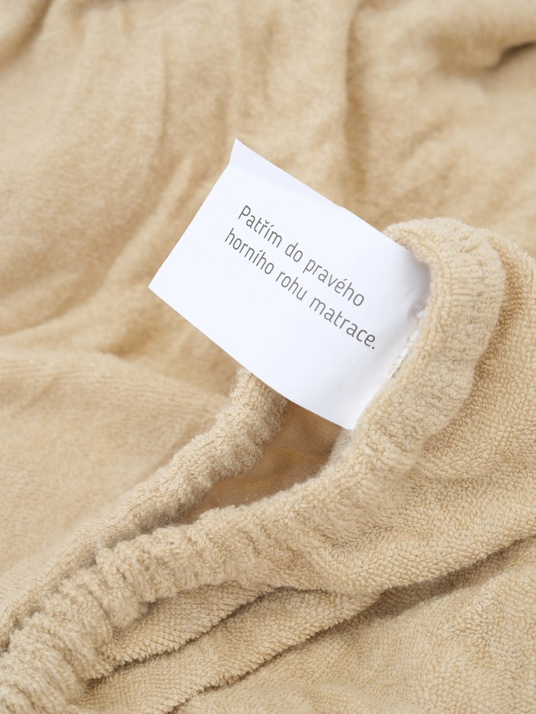 Froté plachta 140 × 200 cm - béžová