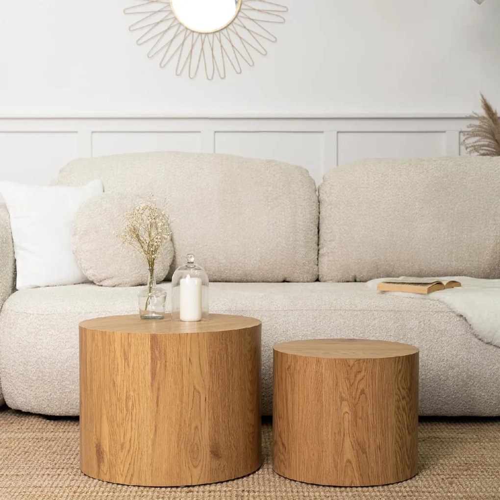 PROXIMA.store - Moderná zostava stolíkov LEILA FARBA: orech