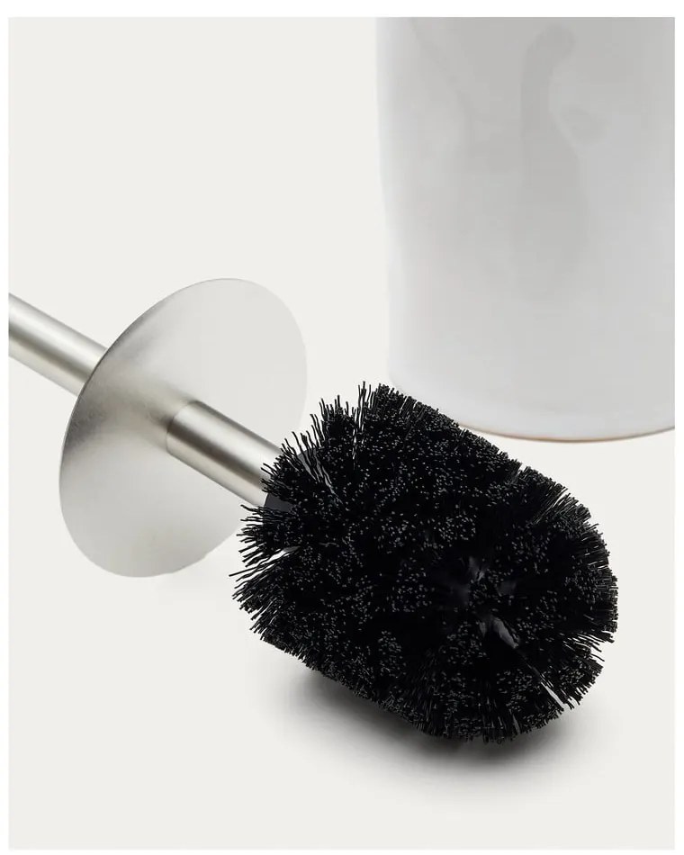 Krémová keramická WC kefa Savel – Kave Home