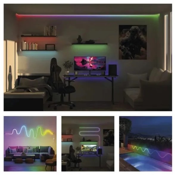 RGBIC LED Stmievateľný pásik GoSmart LED/33W/230V 5 m Wi-Fi Tuya