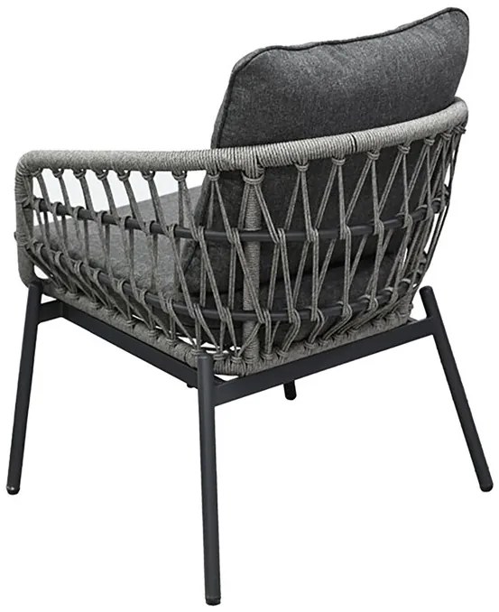 Autronic BONTEC Záhradná sedacia súprava, kov, polyratan, sivá, AZ-L1880 GREY Farba: Šedá
