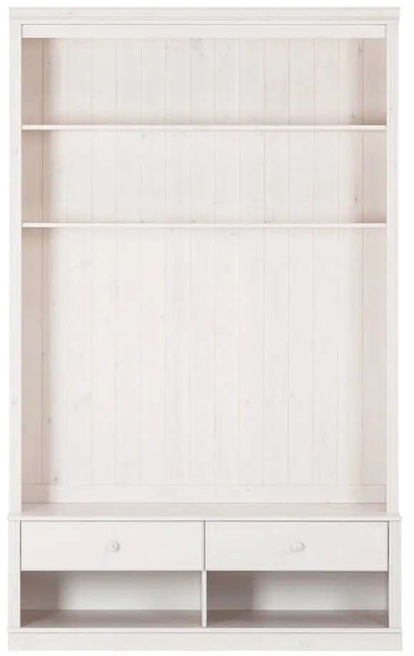 Biela TV zostava z borovicového dreva 140x223 cm Anita – Støraa