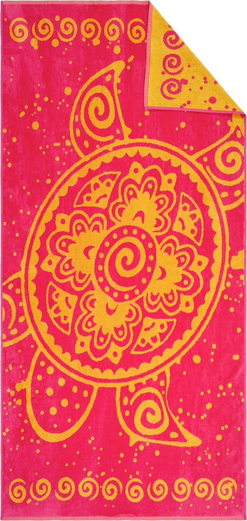 XXXLutz PLÁŽOVÁ OSUŠKA, 90/180 cm, ružová, pink Esposa - Kúpeľňový textil - 003520003501